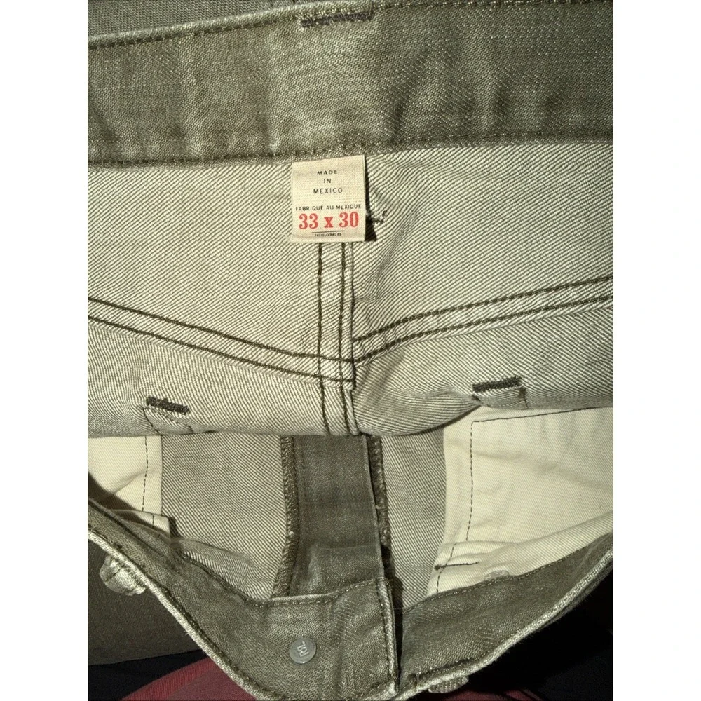 RRL Double Ralph Lauren Men's Jeans Slim Fit Olive Green Size 33 31